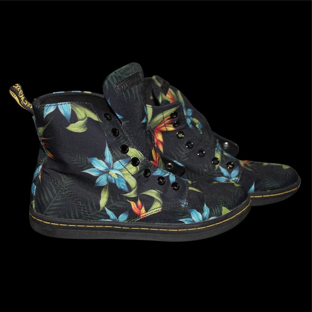 tropical print hackney dr. martens